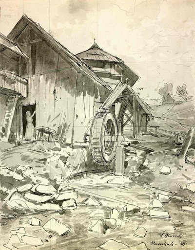 Mill in Rateče by Ladislav Benesch